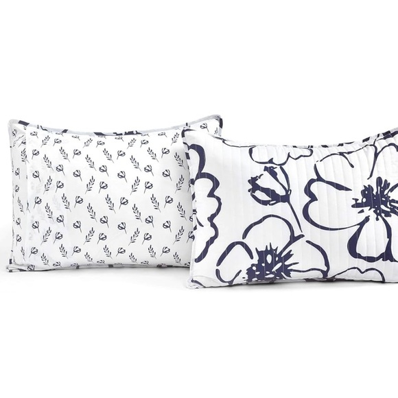 Lush Decor Scandinavian Floral 3 Piece Quilt Set Queen - Picture 6 of 9